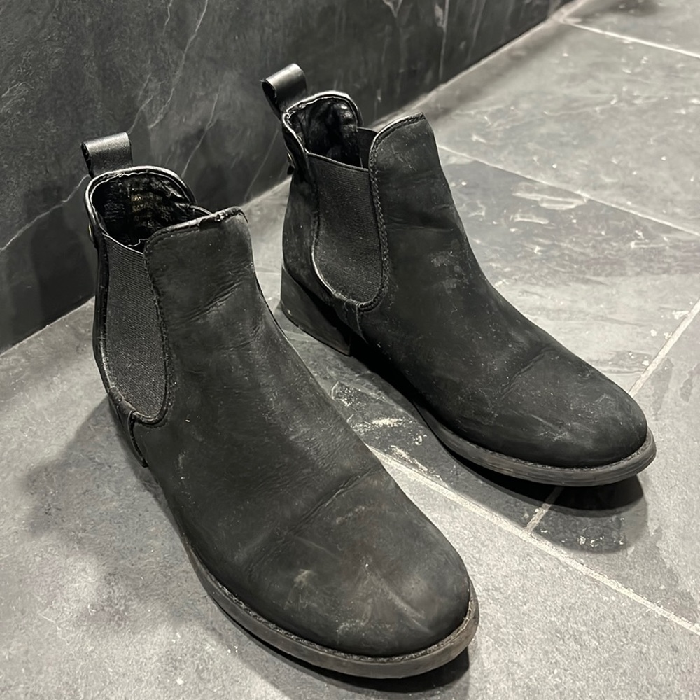 Steve Madden Black Ankle Booties